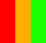 rouge - orange - vert