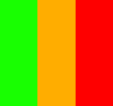 green / orange / red